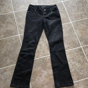 EUC black, straight cut Maurice’s jeans